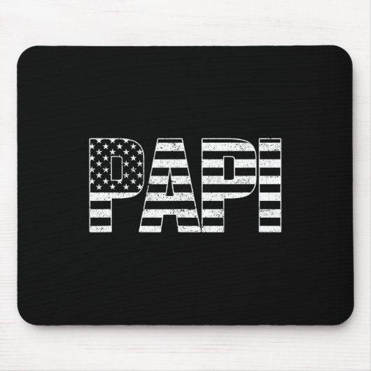 Usa Patriotic Papi Papi's Day American Flag 4. Mousepad (Vorne)