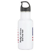 USA Patriotic Personalisiert 18oz. Edelstahlflasche (Rückseite)