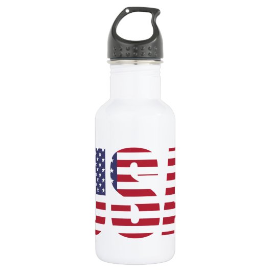 USA Patriotic Personalisiert 18oz. Edelstahlflasche (Vorderseite)
