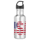 USA Patriotic Personalisiert 18oz. Edelstahlflasche (Vorderseite)