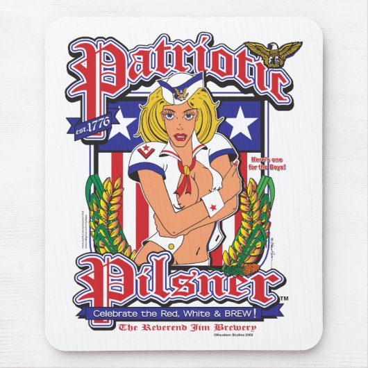 USA/Patriotic Pilsner Mousepad (Vorne)