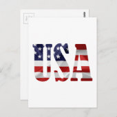 USA Patriotic Postkarte (Vorne/Hinten)