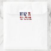 USA Patriotic Quadratischer Aufkleber (Tasche)