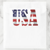 USA Patriotic Rechteckiger Aufkleber (Tasche)