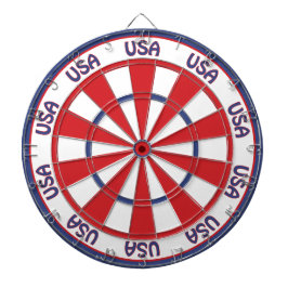 USA Patriotic Red, White, Blue Dartscheibe