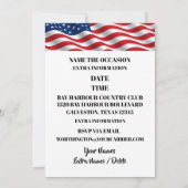 USA Patriotic Republikanische Einladung (Rückseite)