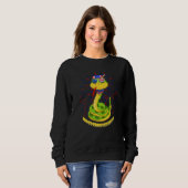 Usa Patriotic Snake   Sweatshirt (Vorne ganz)