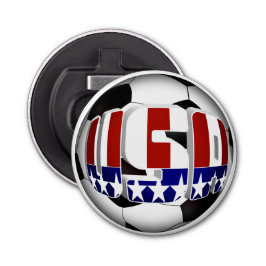 USA Patriotic SOCCER Sports Flaschenöffner