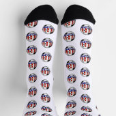 USA Patriotic SOCCER Sports Socken (Oben)