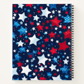 USA Patriotic Stars-KompositionsNotebook Notizblock (Rückseite)