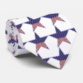 USA Patriotic Stars & Stripes Krawatte (Gerollt)