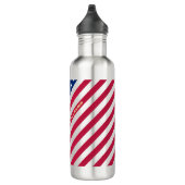 USA Patriotic Stars Stripes Red Blue 4. Juli Trinkflasche (Rechts)