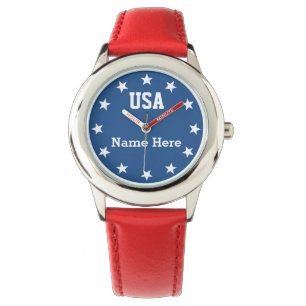 USA Patriotic ~ Sternenkennzeichen Armbanduhr