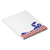 USA Patriotic Swimming Sports Notizblock (angewinkelt)