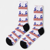 USA Patriotic Swimming Sports Socken (Linkes Detail)