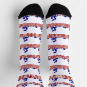 USA Patriotic Swimming Sports Socken (Oben)