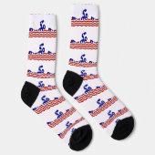 USA Patriotic Swimming Sports Socken (Rechts)
