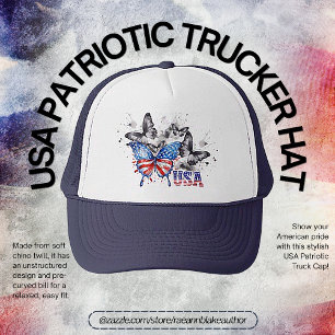 USA Patriotic Trucker Hat Truckerkappe