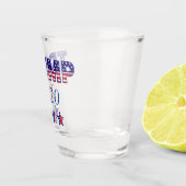 USA Patriotic Trump 2020 Schnapsglas (Rechts)