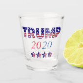 USA Patriotic Trump 2020 Schnapsglas (Vorderseite)