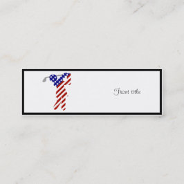 USA Patriotic WOMEN'S GOLF Mini Visitenkarte