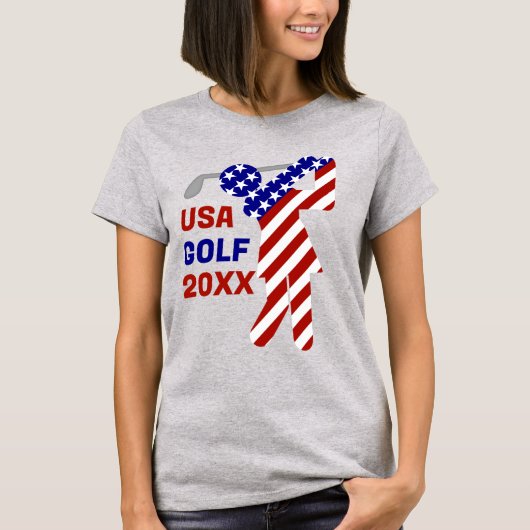 USA Patriotic WOMEN'S GOLF T-Shirt (Vorderseite)