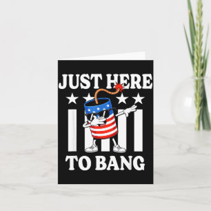 USA patriotisch 4. Juli Dabbing Feuerwerk  Karte
