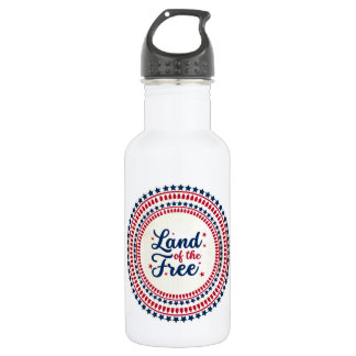 USA/patriotisch 4. Juli Land der Freien Edelstahlflasche