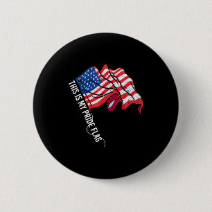 USA patriotisch - amerikanische Flagge Freiheit - Button