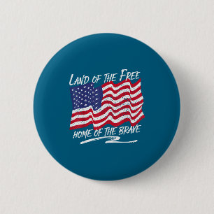 USA patriotisch - amerikanische Flagge Freiheit - Button