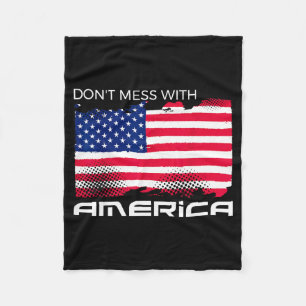 USA patriotisch - amerikanische Flagge Freiheit -  Fleecedecke