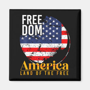 USA patriotisch - amerikanische Flagge Freiheit - Magnet
