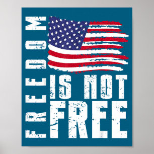 USA patriotisch - amerikanische Flagge Freiheit - Poster