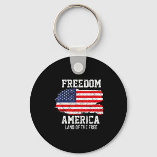 USA patriotisch - amerikanische Flagge Freiheit - Schlüsselanhänger