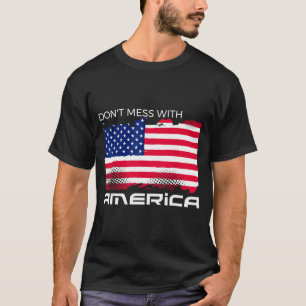 USA patriotisch - amerikanische Flagge Freiheit -  T-Shirt