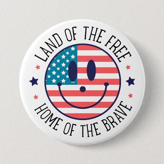 USA Patriotisch Button (Vorderseite)