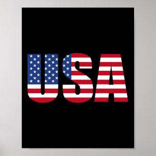 USA Patriotisch für Frauen Mädchen Kinder Männer Poster