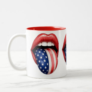 USA Patriotische 250. 4.-Juli-Feier Zweifarbige Tasse