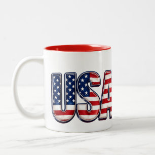 USA Patriotische 250. 4.-Juli-Feier Zweifarbige Tasse