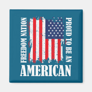 USA Patriotische Amerikanische Flagge Freiheitskun Magnet