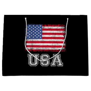 USA Patriotische Amerikanische Flagge Für Männer F Große Geschenktüte