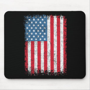 USA Patriotische amerikanische Flagge für Männer F Mousepad