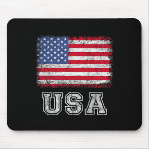 USA Patriotische Amerikanische Flagge Für Männer F Mousepad