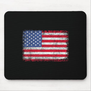 USA Patriotische amerikanische Flagge für Männer F Mousepad