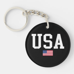 USA Patriotische amerikanische Flagge für Männer F Schlüsselanhänger