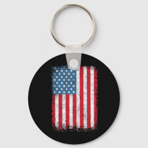 USA Patriotische amerikanische Flagge für Männer F Schlüsselanhänger