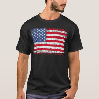 USA Patriotische amerikanische Flagge für Männer F T-Shirt