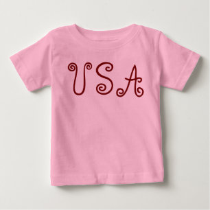 USA Patriotische Flagge Baby T-shirt