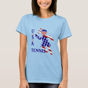 USA PATRIOTISCHE FRAUEN-TENNIS T-Shirt