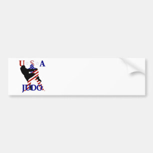 USA Patriotische Kampfsportarten JUDO Autoaufkleber